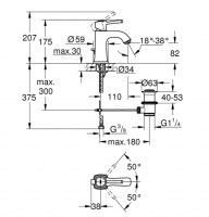 MONOMANDO LAVABO GRANDERA GROHE